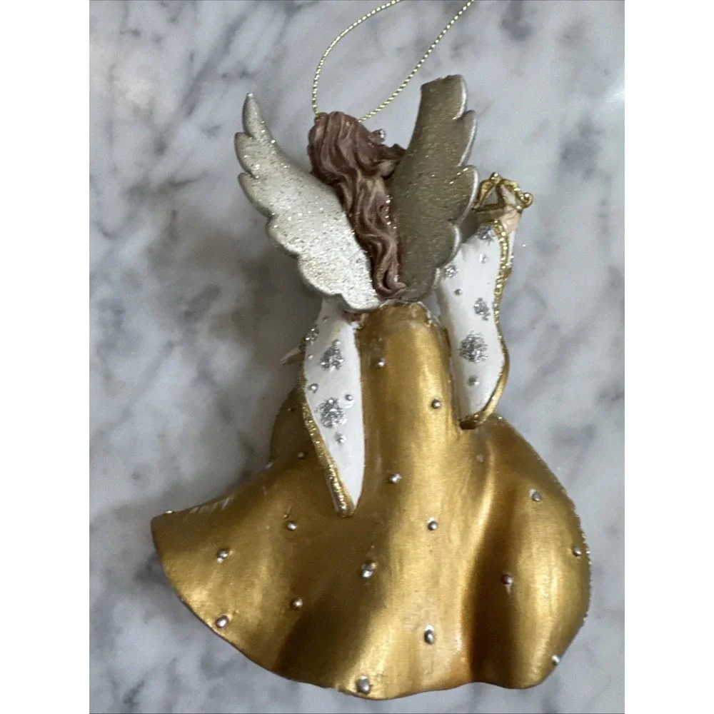 Kurt Adler  Golden Angel‎ Christmas Tree Ornament Gorgeous LARGE Rare